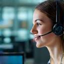 Support representative assisting client