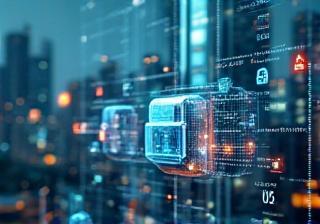 IoT sensors with smart city background