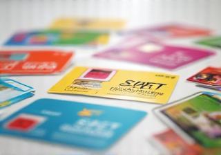 Variety of SIM cards and data plan brochures